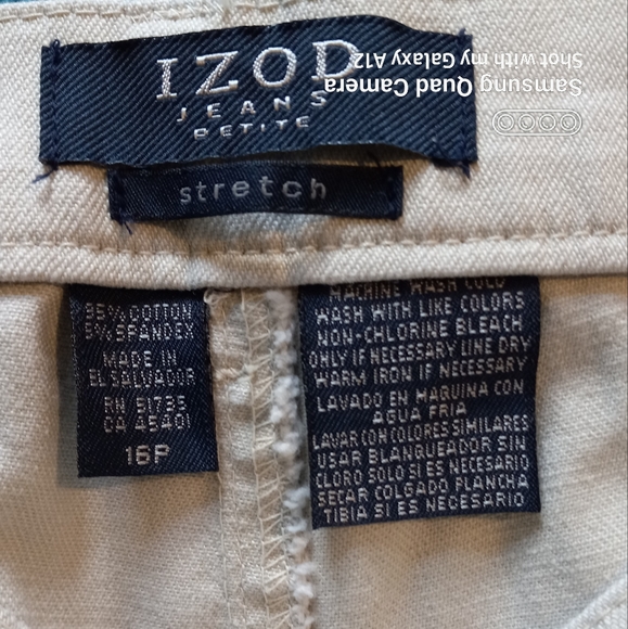 NWOT Beige Izod Mid-Calf Jeans - Picture 11 of 16